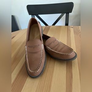 Sperry seaport penny loafers in brown leather